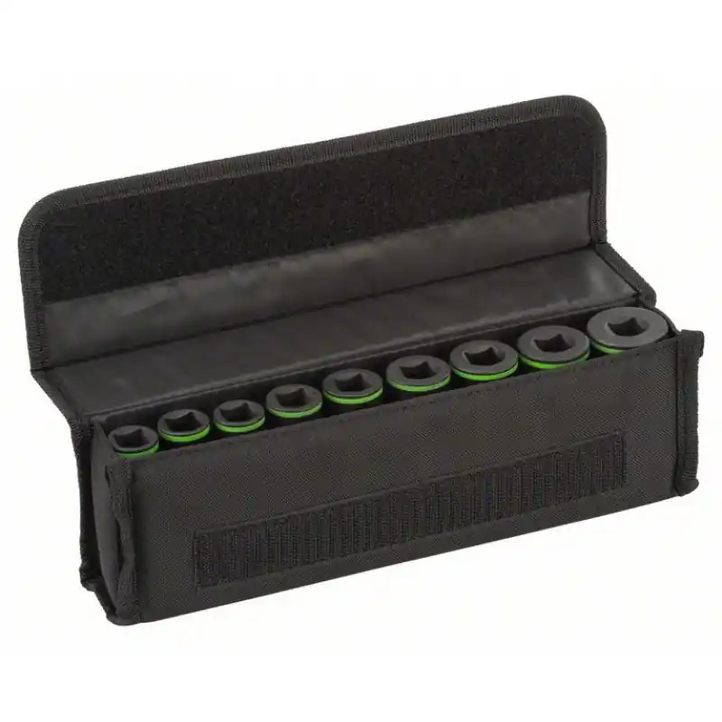 BOSCH Steckschlüsseleinsätze-Set, 9-teilig, 77 mm, 10 - 27 2608551101 Begrenztes Angebot