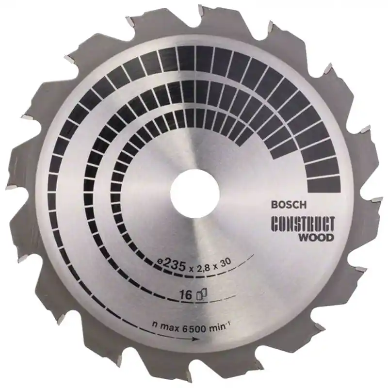 Angebot Bosch Kreissägeblatt Construct Wood, 235 x 30/25 x 2,8 mm, 16