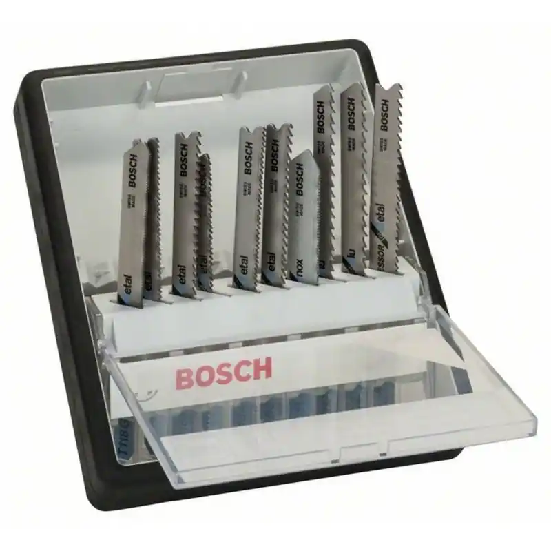 BOSCH 10-teiliges Stichsägeblatt-Set Robust Line Metal Expert, T-Schaft 2607010541 Abverkauf