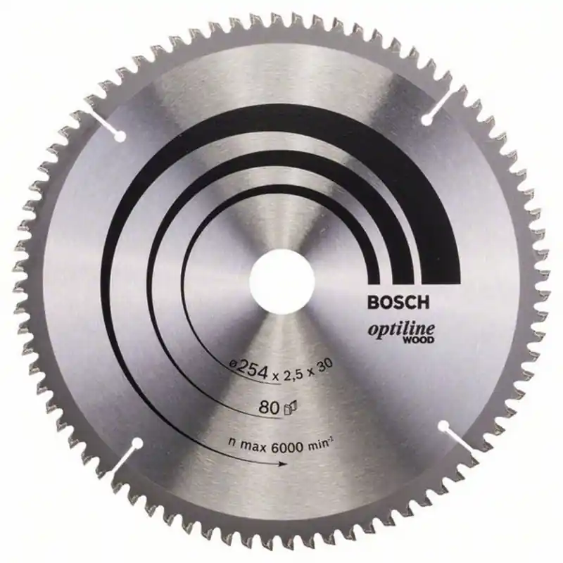 Bosch Kreissägeblatt Optiline Wood für Kapp- und Gehrungss., 254 x 30 x 2,5, 80,2608640437 Neu