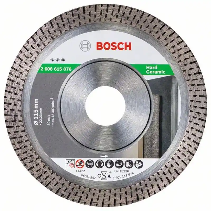 Bosch Diamanttrennscheibe Best for Hard Ceramic, 115 x 22,23 x 1,4 x 10 mm, 2608615076 Finale Aktion