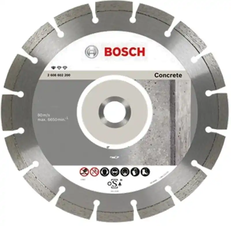 BOSCH Diamanttrennscheibe Standard für Concrete, 230 x 22,23 x 2,3 x 10 mm, 2608602200 Bestseller