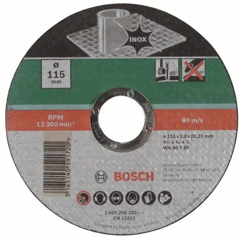 Must-Have BOSCH Trennscheibe gerade, Inox 115x1 mm 1 St. 2609256320
