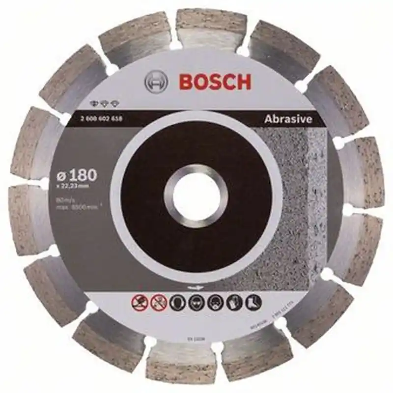 BOSCH Diamanttrennscheibe Standard for Abrasive, 180 x 22,23 x 2 x 10mm 2608602618 Super-Preis