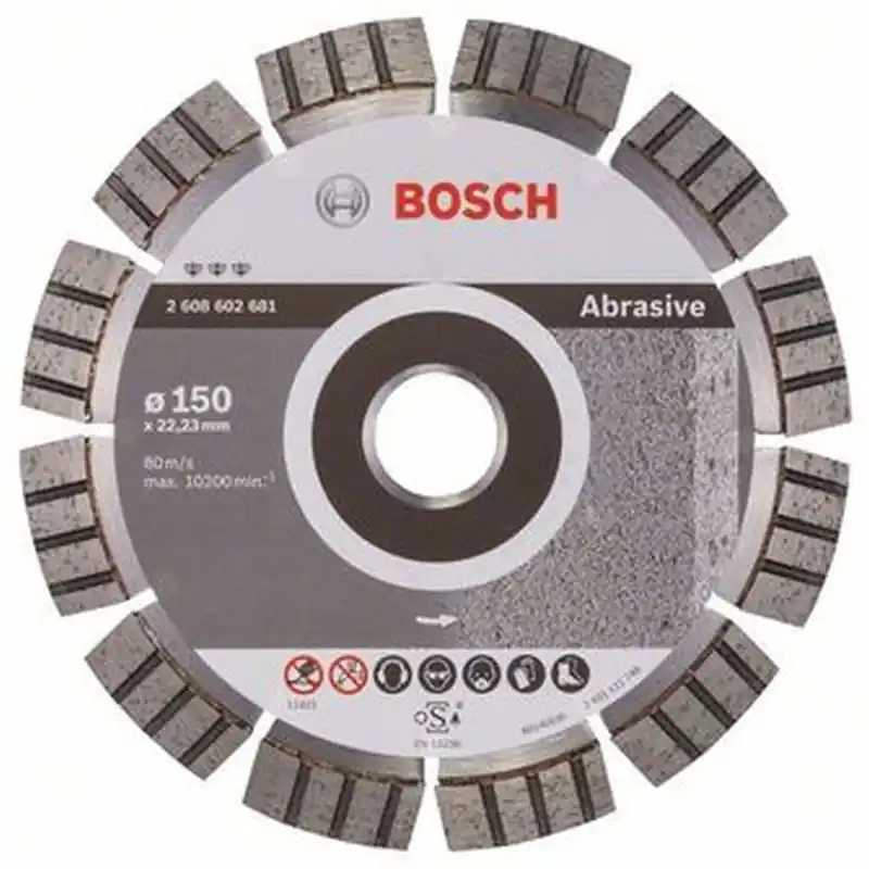 BOSCH Diamanttrennscheibe Best for Abrasive, 150 x 22,23 x 2,4 x 12 mm 2608602681 Rabatt