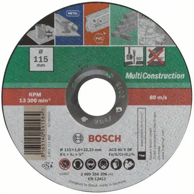 Aktuell BOSCH Trennscheibe gerade, 115x1 mm, Multi Construction 2609256306