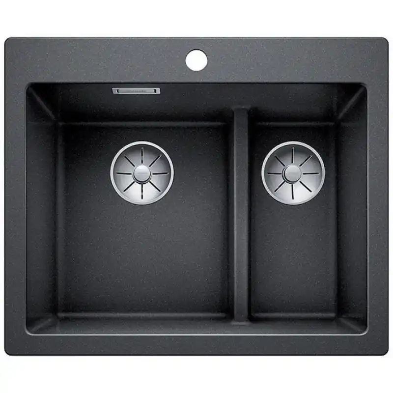 BLANCO PLEON 6 Split Silgranit PuraDur Farbe anthrazit InFino Ablauf 523696 Jetzt Kaufen