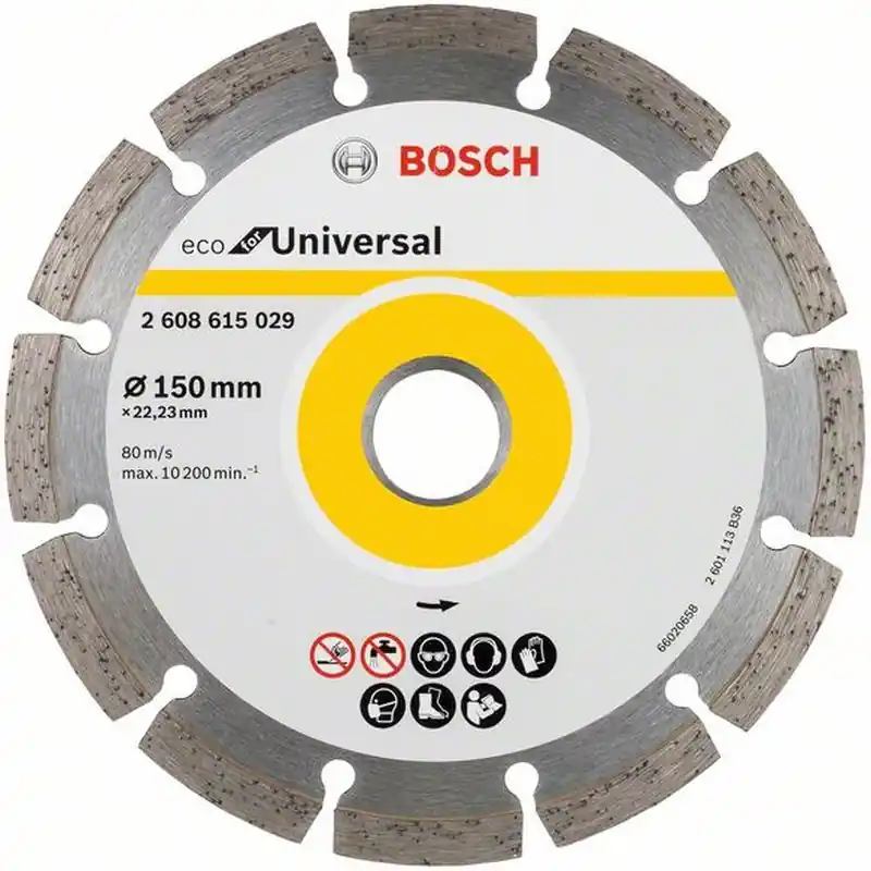 BOSCH ECO for Universal Diamanttrennscheibe ECO segment 150x22,23mm 10 Stück 2608615042 Wochenendangebot