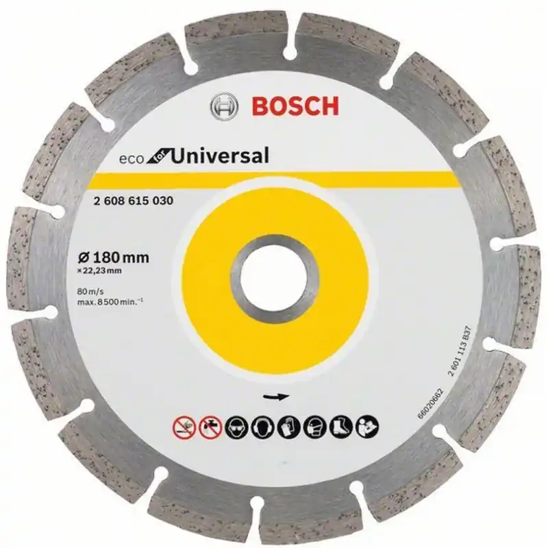 BOSCH ECO for Universal Diamanttrennscheibe ECO segment 180x22,23mm 10 Stück 2608615043 Neu Im Sortiment