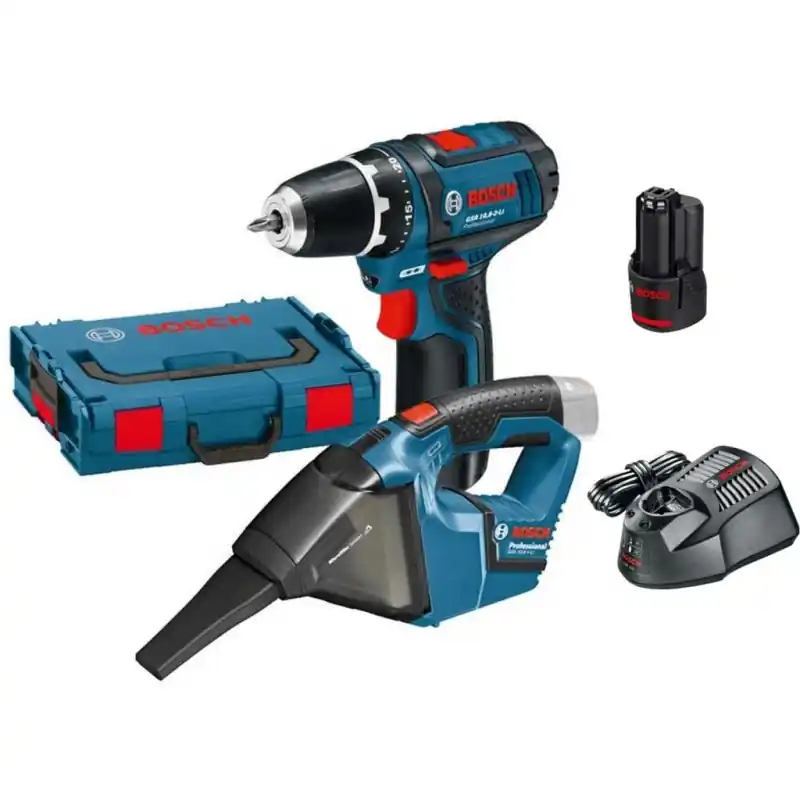 Online Kaufen BOSCH GSR 12V-15 Akku Bohrschrauber + GAS 18V Akku-Sauger 0615990GE3