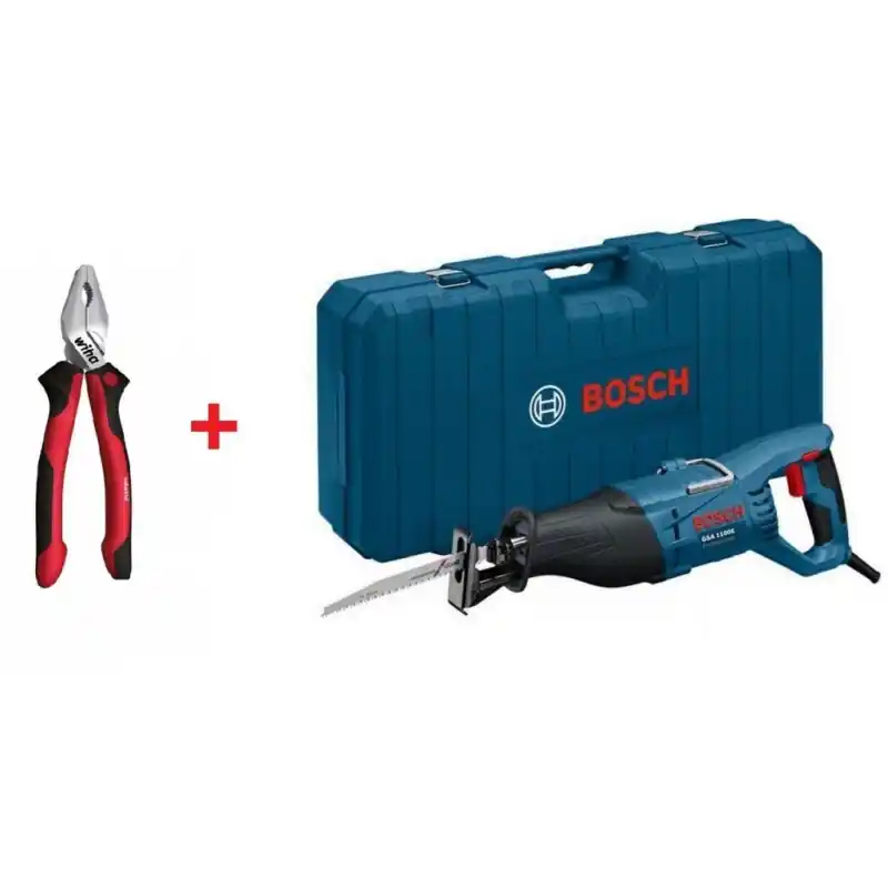 Top-Seller BOSCH GSA 1100 E Professional Säbelsäge + Wiha Kombinationszange 0615990K32