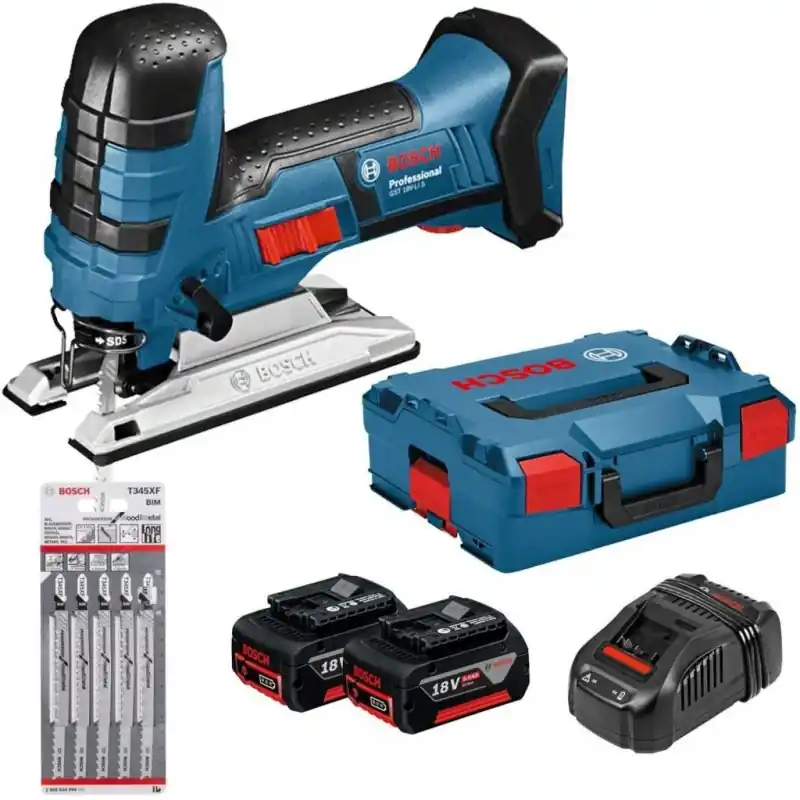 BOSCH GST 18 V-LI S Professional Akku-Stichsäge + 5-tlg. Stichsägeblatt-Set 06015A5106 Günstig
