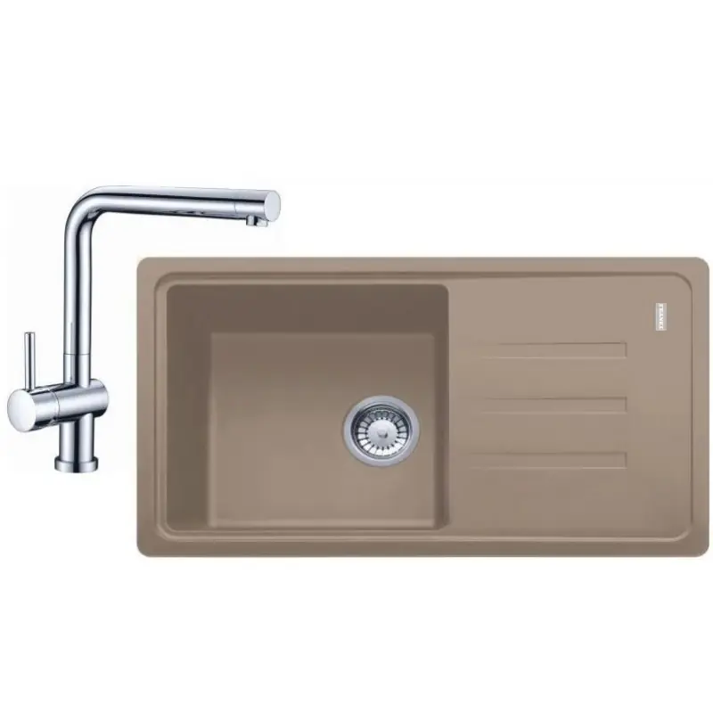 Schneller Versand Franke SET G120 (BSG sink 611-78 / 39 + Cashmere Batterie Samoa) 114.0510.439