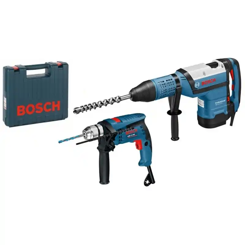 BOSCH GBH 12-52 DV Bohrhammer mit SDS-max + GSB 13 RE Schlagbohrmaschine 0615990L0K Bestseller