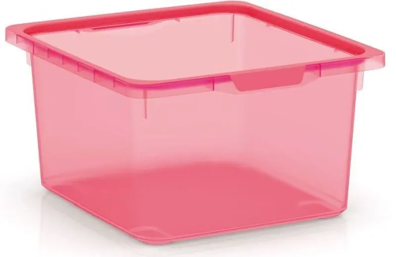 KIS KISKREO BOX M 17,5L Aufbewahrungsbox 39x35x20,5cm transparent fuchsia Zertifiziert