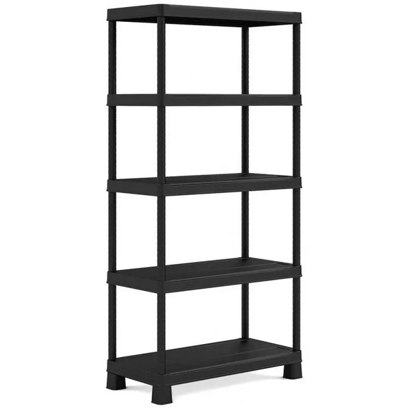 Direkt Vom Hersteller KIS PLUS 120/5 Kunststoffregal 120x40x187cm, schwarz