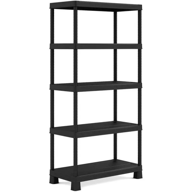 KIS PLUS 75/5 Kunststoffregal 75x32x177cm, schwarz Aktuell