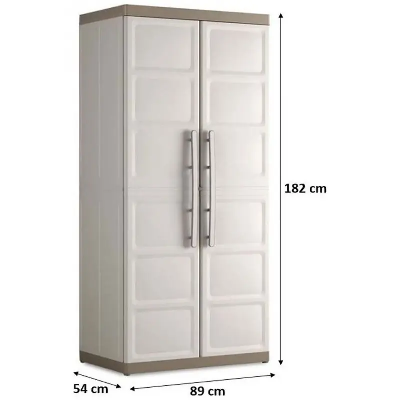 Sonderangebot KIS EXCELLENCE XL HOCH Kunststoffschrank 89x54x182cm Sand
