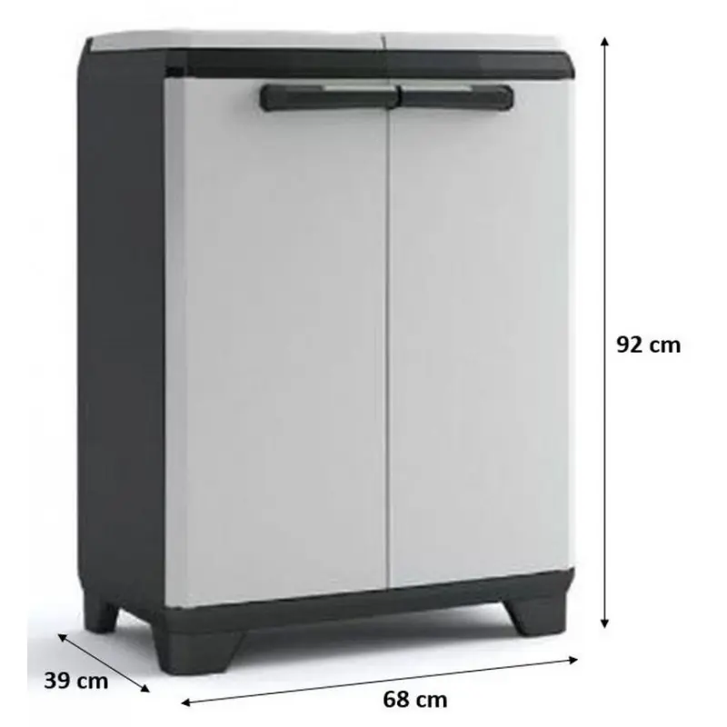 Nur Für Kurze Zeit KIS SPLIT PREMIUM Schrank 68x39x92cm grau/schwarz