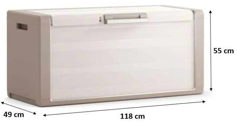 Neu Im Sortiment KIS GULLIVER CHEST 300L Aufbewahrungsbox 118x49x55cm beige
