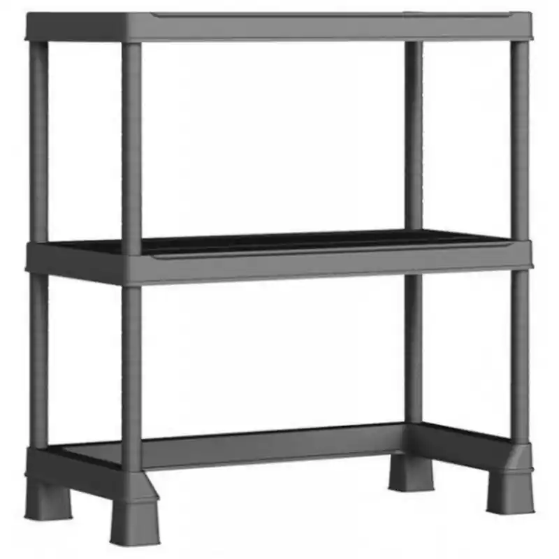 Ausverkauf KIS PLUS OPEN BASE MINI Kunststoffregal 90x45x97cm, schwarz 9754000