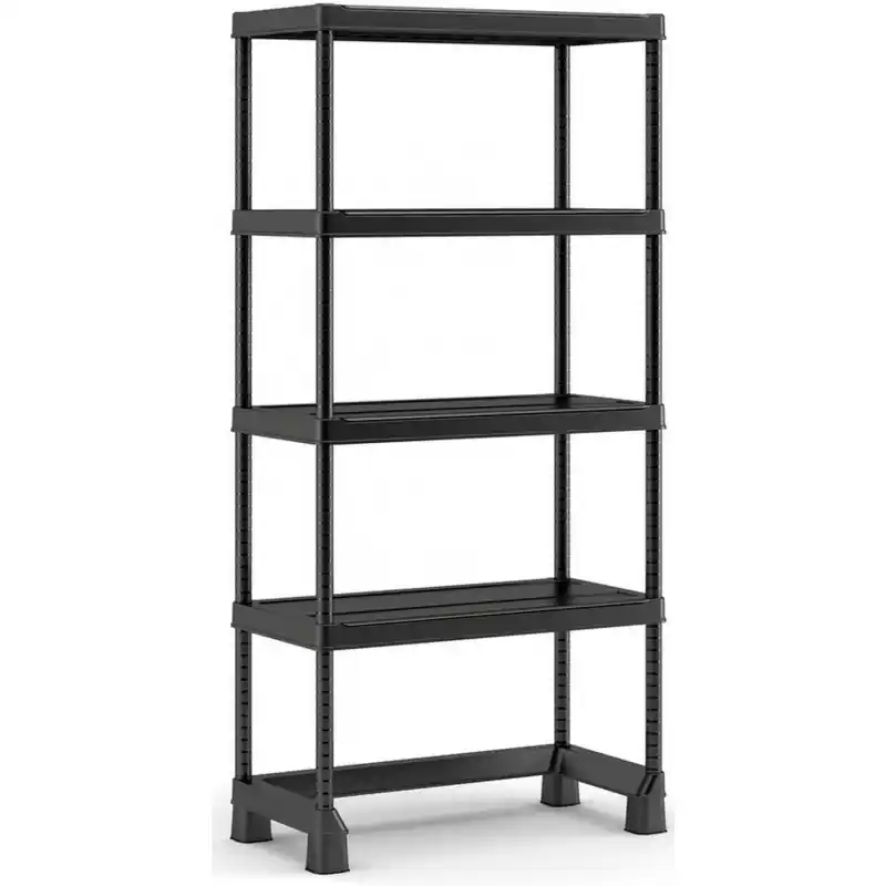 Sofort Bestellen KIS PLUS OPEN BASE MIDI Kunststoffregal 90x45x182cm, schwarz