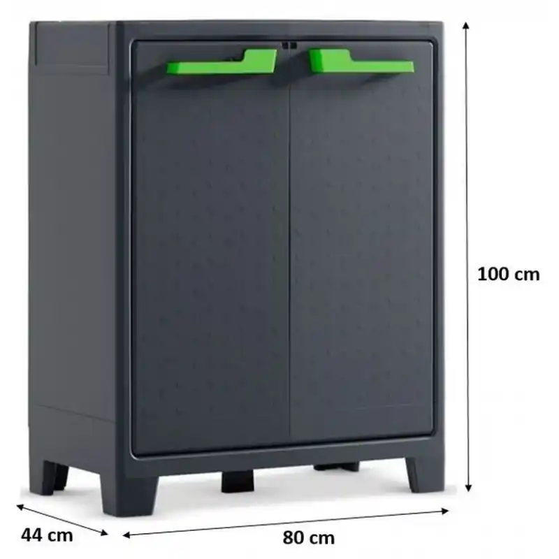 KIS MOBY NIEDRIG Kunststoffbox 80x44x100cm dunkelgrau Solange Der Vorrat Reicht
