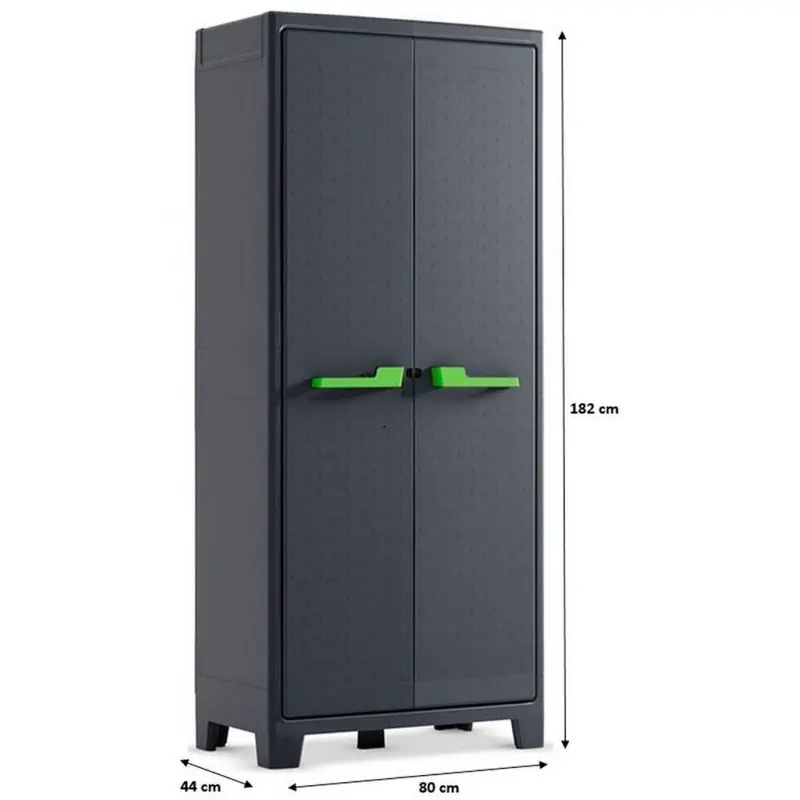 Schneller Versand KIS MOBY HOCH Kunststoffbox 80x44x182cm dunkelgrau