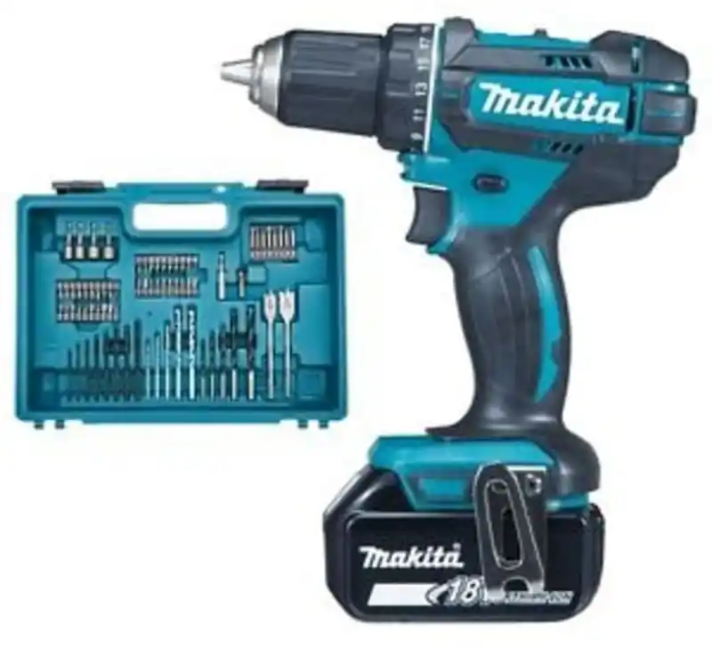 Makita DDF482RFX1 Akku-Bohrschrauber (2x3.0Ah/18V) (inkl. 74-tlg. Bit- und Bohrer-Set) Finale Aktion