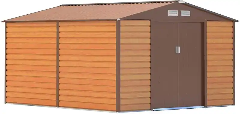 Geprüft G21 Gartenhaus GAH 706 - 277 x 319 cm, braun 63900567