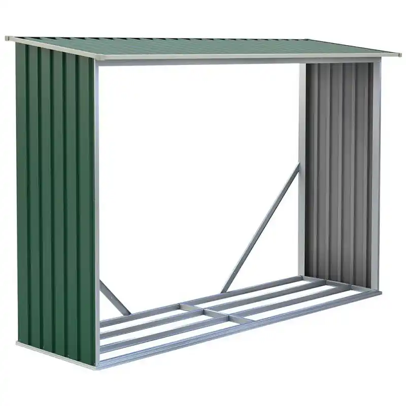 G21 WOH 181 Holzschuppen 242 x 75 cm, grün,63900492 Highlight