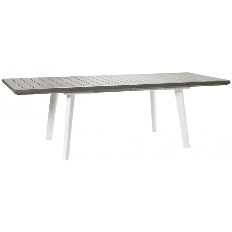 KETER HARMONY Gartentisch ausziehbar, 162 x 100 x 74 cm, weiß/hellgrau 17202278 Aktuell