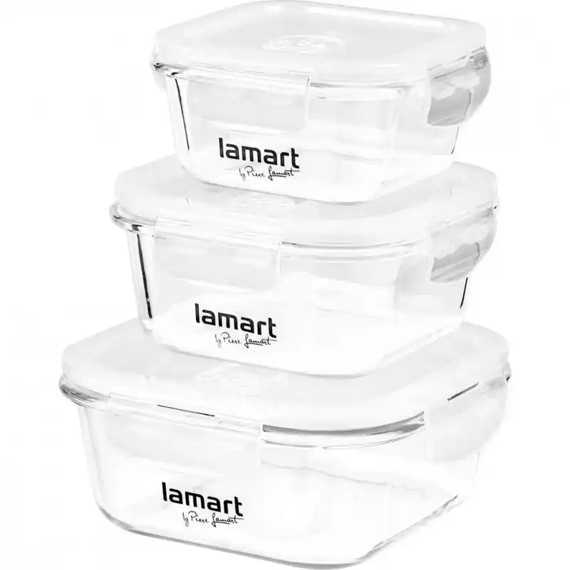 LAMART 3er Set Frischhaltebehälter LT6012 Rabatt