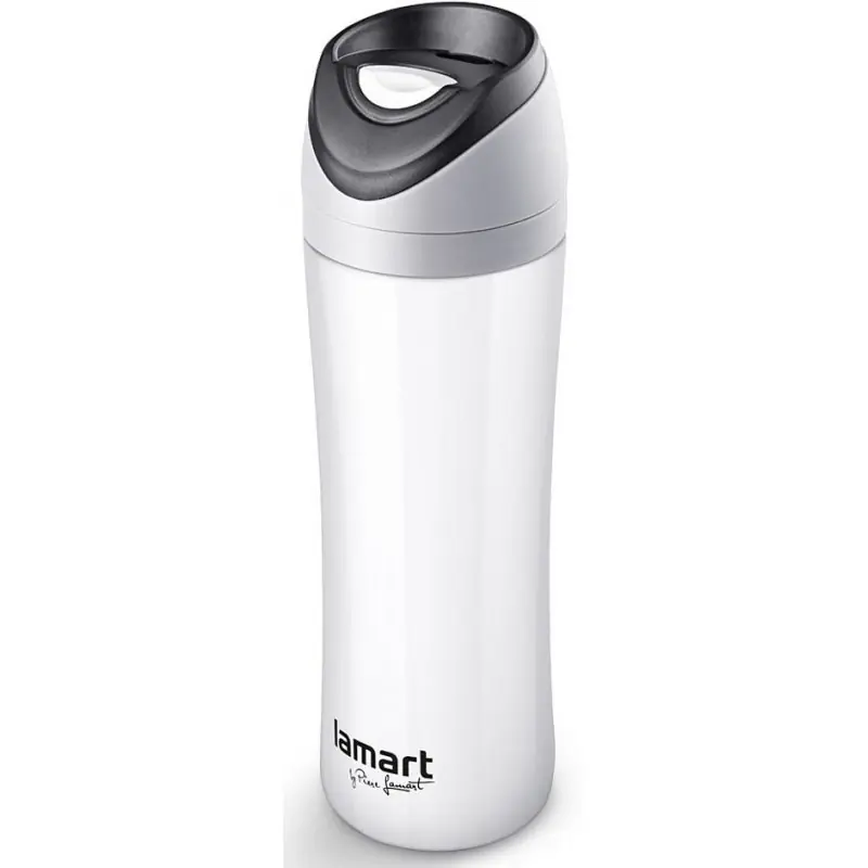 LAMART LT4016 Esprit Thermobecher 450 ml Isolierbecher Edelstahl Weiß Günstig