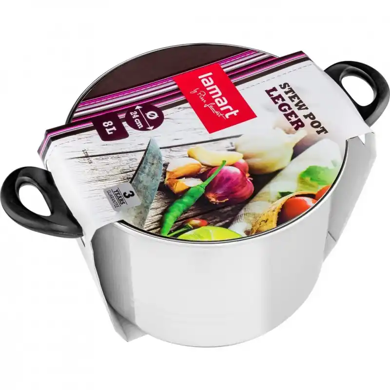 LAMART Topf mit Deckel 24cm Leger LTB2418 Preiswert