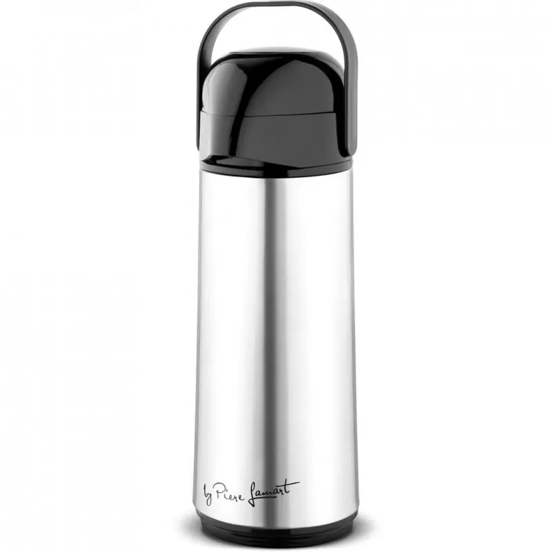 LAMART Thermosflasche mit Edelstahlpumpe 1l PIST LT4036 Top-Seller