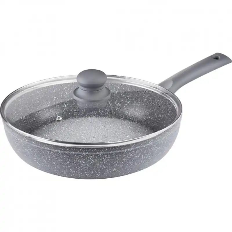 Expressversand LAMART Stone Frying Pan, Aluminium, Grey, 28 cm, 2-Einheiten