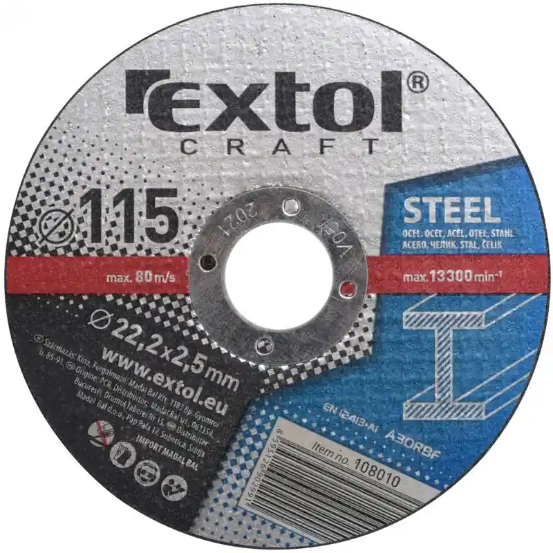 Wochenendangebot Extol Craft Trennscheiben für Metalle, 5 Stück 108010