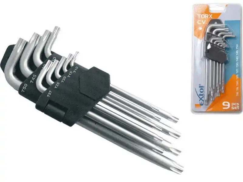 Extol Premium klucz torx L, zestaw 9 sztuki, 6601 Direkt Vom Hersteller