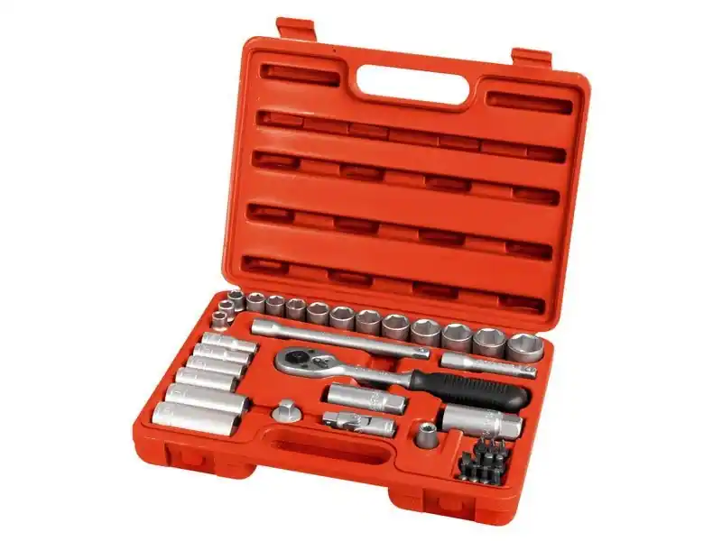 Garantierte Lieferung Extol Premium Steckschlüssel, Set 39 Stück, 3/8 Zoll, 6522