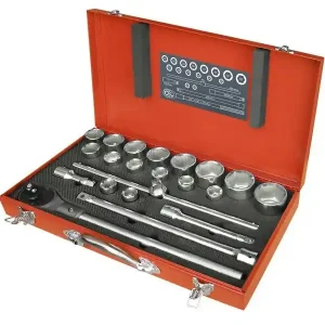 Expressversand Extol Premium Steckschlüssel, Set 22 Stück, 3/4 Zoll, 8818350