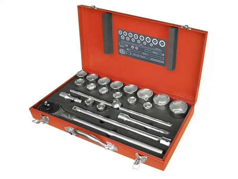 Expressversand Extol Premium Steckschlüssel, Set 22 Stück, 3/4 Zoll, 8818350