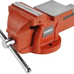 Direkt Vom Hersteller EXTOL PREMIUM bench vice 100mm, fixed base with anvil, 4.5kg 8812612