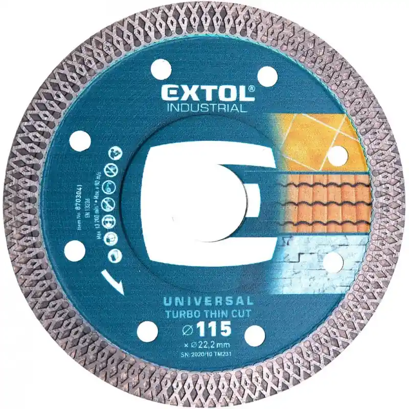 Direktkauf Extol Industrial Diamant-Schneidscheibe Turbo Thin Cut, 8703041