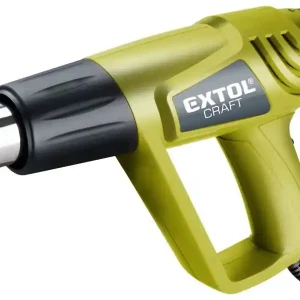 EXTOL CRAFT Heißluftpistole 2000 W, 350/550 GradC, 500/300 l/min, 1 Stück, grün, 411013 Preisknaller