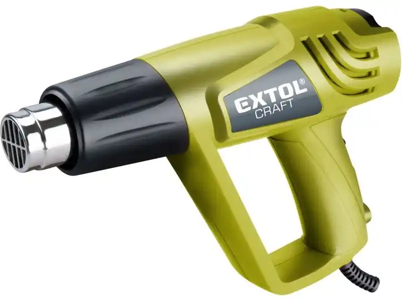 Extol Craft Heißluftpistole 2000 W, 350/550 GradC, 500/300 l/min, 5 teilig Arbeitszubehör Sichere Zahlung