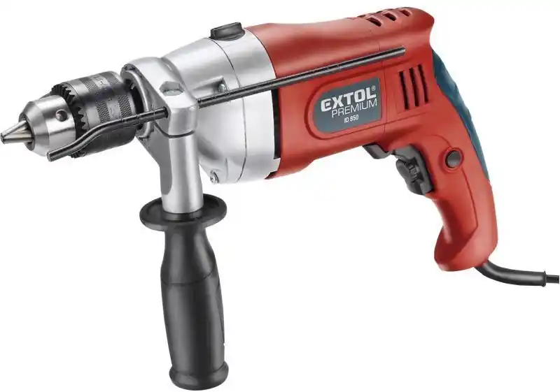 Extol Premium Schlagbohrmaschine (ID 850), 850 W, Zusatzgriff mit Tiefenanschlag, Bohrleis Sofort Bestellen
