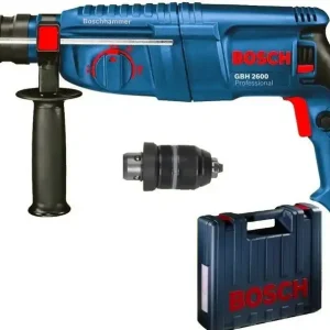 Zertifiziert BOSCH GBH 2600 Professional Bohrhammer im Koffer 0611254803