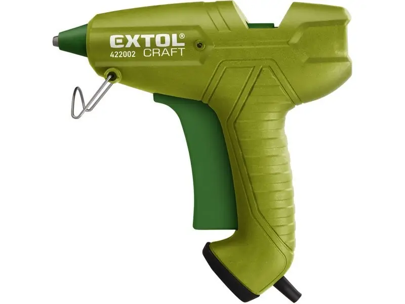 Extol Craft Heißklebepistole, 65W, 200 Grad Celcius, 1 Stück, grün, 422002 Neuheit
