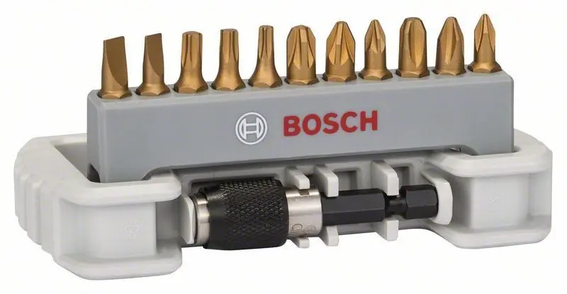 Schnäppchen BOSCH 11-teiliges Schrauberbit-Set, Schnellwechselhalter 2608522127